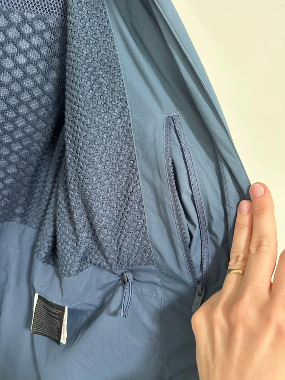 lululemon Sleet Street Long Hooded Puffer Jacket in Blue Slate - Picture 5 of 8